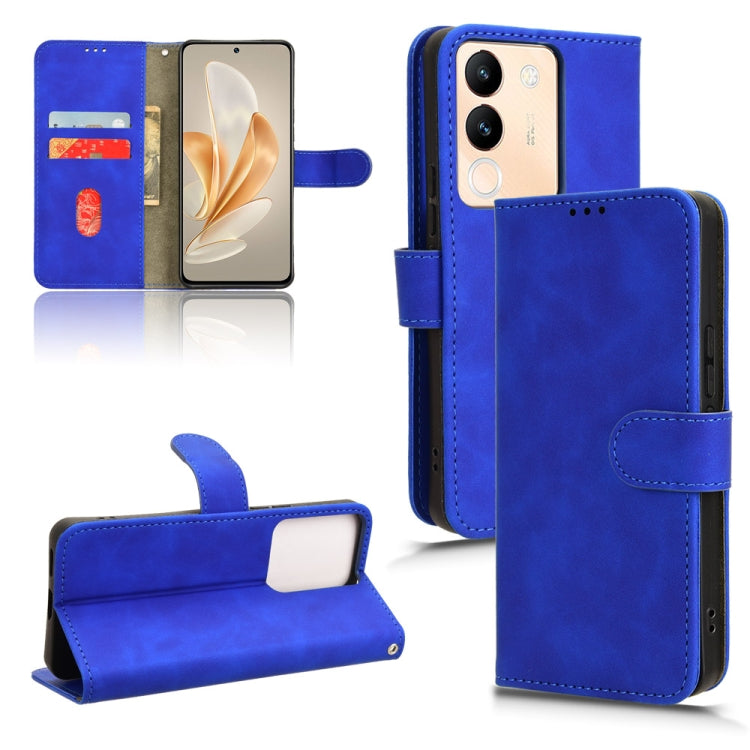Skin Feel Magnetic Flip Leather Phone Case, For vivo iQOO 12, For vivo Y17s 4G, For vivo iQOO Z8, For vivo V29e 5G, For vivo S17 5G, For vivo Y100 5G