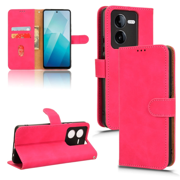 Skin Feel Magnetic Flip Leather Phone Case