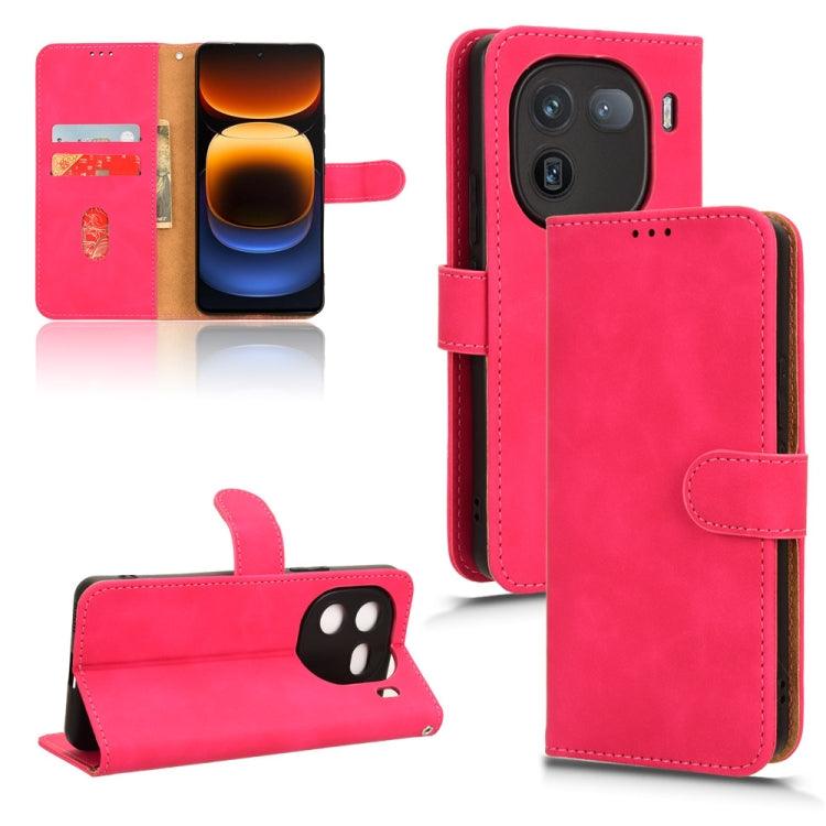 Skin Feel Magnetic Flip Leather Phone Case, For vivo iQOO 12, For vivo Y17s 4G, For vivo iQOO Z8, For vivo V29e 5G, For vivo S17 5G, For vivo Y100 5G