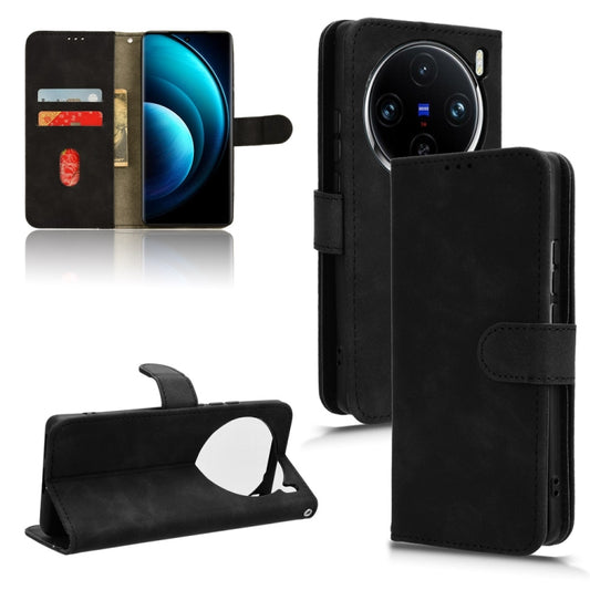 Skin Feel Magnetic Flip Leather Phone Case