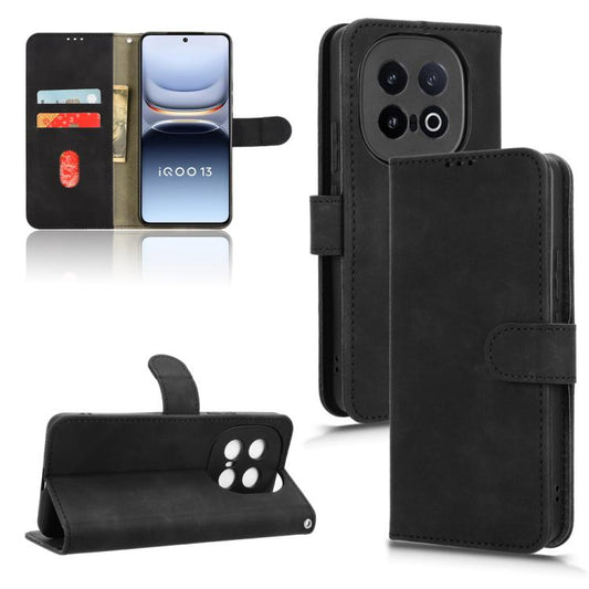 Skin Feel Magnetic Flip Leather Phone Case, For vivo iQOO 13, For vivo Y19s 4G Global, For vivo X200 5G, For vivo X200 Pro mini 5G, For vivo X200 Pro 5G, For vivo V40e 5G India / iQOO Z9s 5G, For vivo Y300 Pro 5G, For vivo T3 Pro 5G India, For vivo Y38 5G