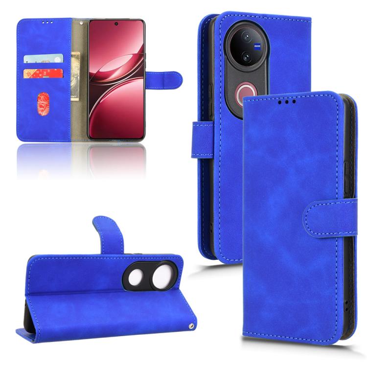 Skin Feel Magnetic Flip Leather Phone Case