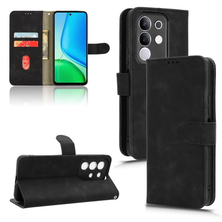 Skin Feel Magnetic Flip Leather Phone Case