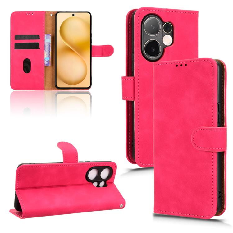 Skin Feel Magnetic Flip Leather Phone Case