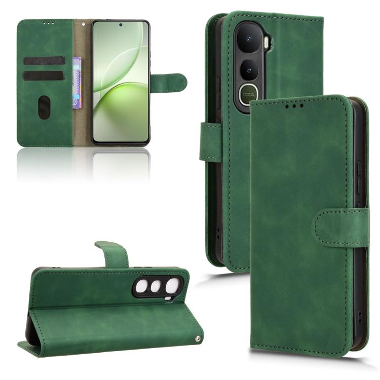 Skin Feel Magnetic Flip Leather Phone Case