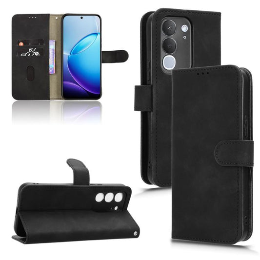 Skin Feel Magnetic Flip Leather Phone Case, For vivo Y600i 5G, For vivo V80 5G / S60, For vivo X500 5G, For vivo X500 Pro 5G, For vivo T5e 4G, For vivo X300 E 5G, For vivo Y600 Pro 5G, For vivo T5 Pro 5G, For vivo Y21 5G 2026 / Y05 4G