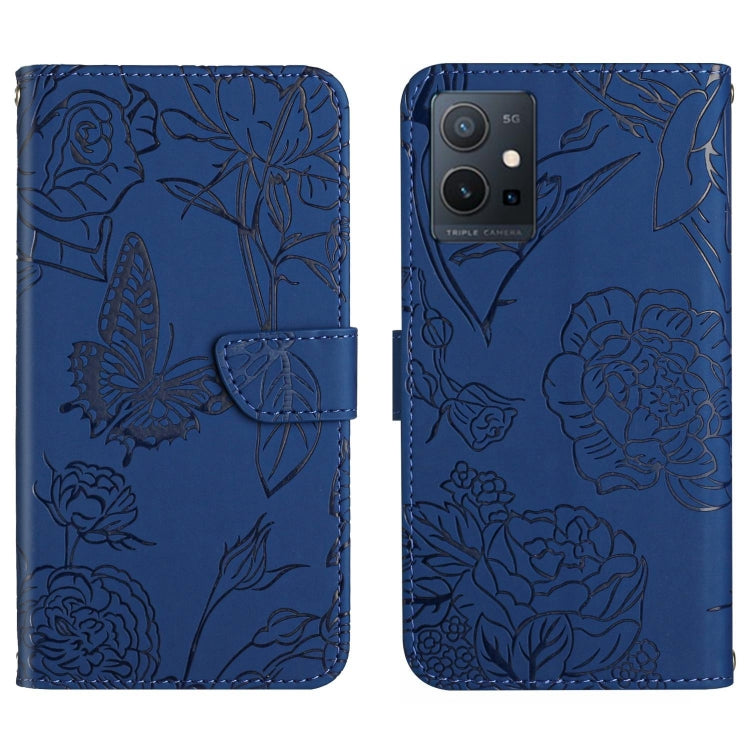 HT03 Skin Feel Butterfly Embossed Flip Leather Phone Case, For vivo Y02A 4G / Y02 4G / Y11 2023, For vivo Y56 5G Global, For vivo V27E 4G Global, For vivo Y02S Global / Y16 4G Global, For vivo Y77 5G Global / Y22S 4G Global, For vivo Y77E 5G           ...
