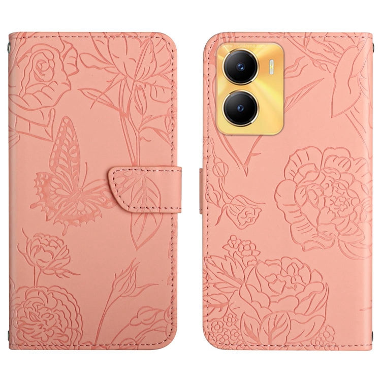 HT03 Skin Feel Butterfly Embossed Flip Leather Phone Case, For vivo Y02A 4G / Y02 4G / Y11 2023, For vivo Y56 5G Global, For vivo V27E 4G Global, For vivo Y02S Global / Y16 4G Global, For vivo Y77 5G Global / Y22S 4G Global, For vivo Y77E 5G           ...