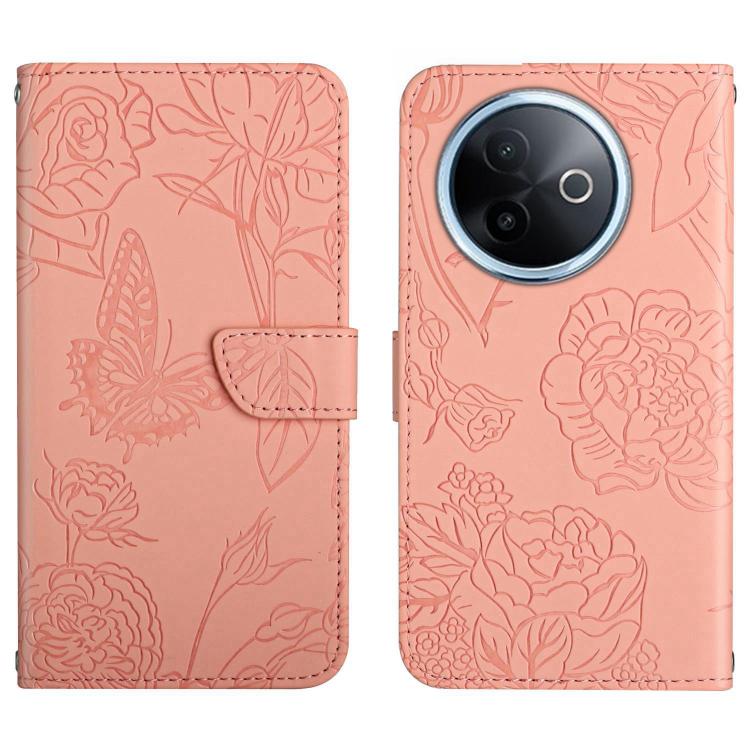 HT03 Skin Feel Butterfly Embossed Flip Leather Phone Case, For vivo V70 FE 5G, For vivo V70 5G Global / V70 Elite 5G, For vivo V60 Lite 5G, For vivo V60 5G, For vivo Y39 5G Global, For vivo V50 Lite 5G, For vivo Y04 4G / Y29s 5G, For vivo Y29 4G Global...