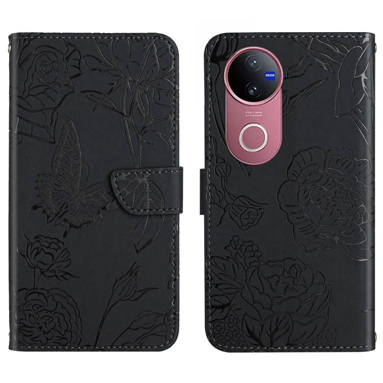HT03 Skin Feel Butterfly Embossed Flip Leather Phone Case, For vivo V70 FE 5G, For vivo V70 5G Global / V70 Elite 5G, For vivo V60 Lite 5G, For vivo V60 5G, For vivo Y39 5G Global, For vivo V50 Lite 5G, For vivo Y04 4G / Y29s 5G, For vivo Y29 4G Global...