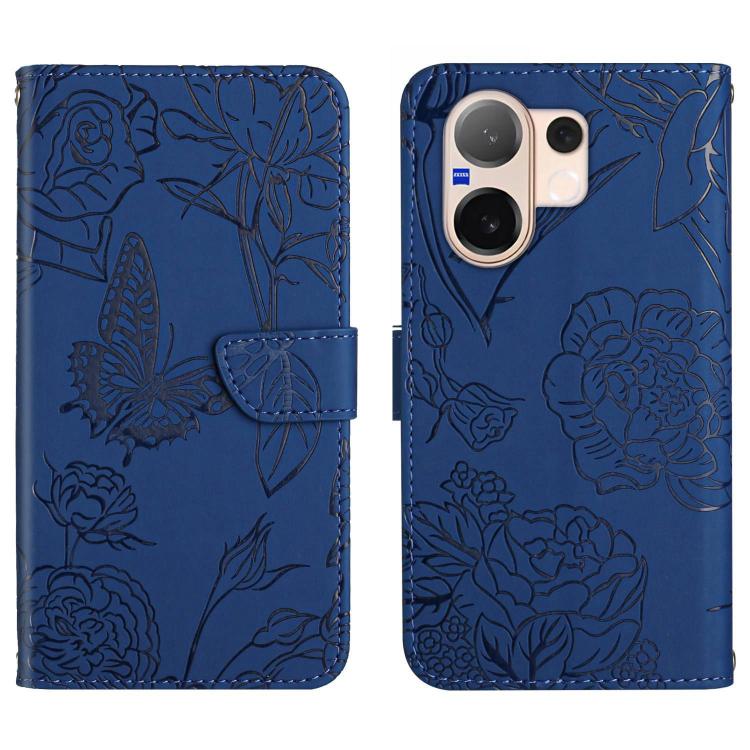 HT03 Skin Feel Butterfly Embossed Flip Leather Phone Case, For vivo V70 FE 5G, For vivo V70 5G Global / V70 Elite 5G, For vivo V60 Lite 5G, For vivo V60 5G, For vivo Y39 5G Global, For vivo V50 Lite 5G, For vivo Y04 4G / Y29s 5G, For vivo Y29 4G Global...