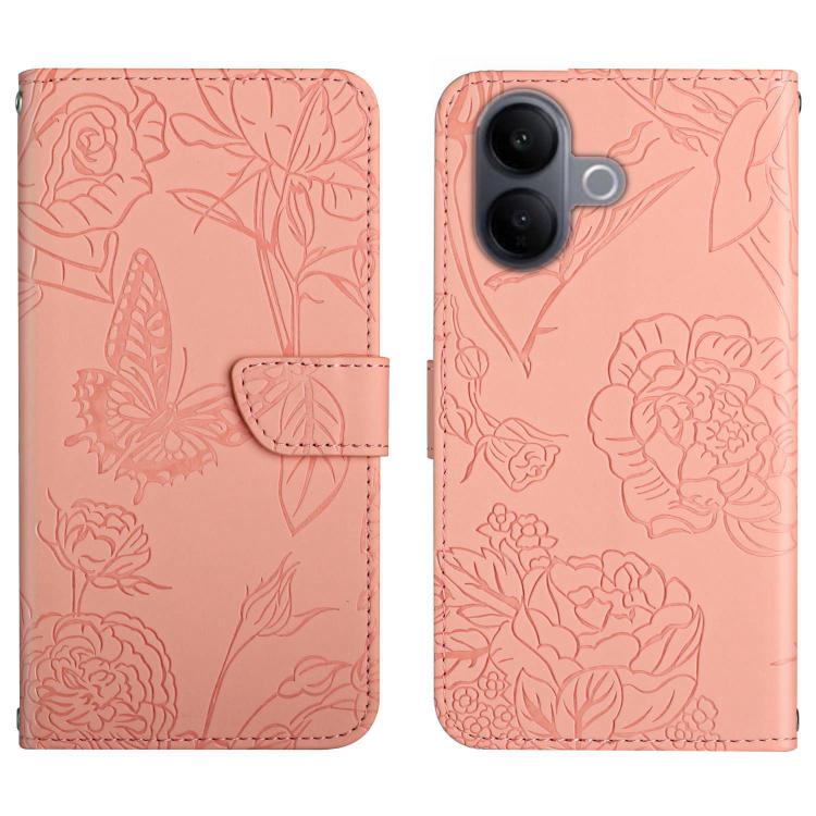 HT03 Skin Feel Butterfly Embossed Flip Leather Phone Case, For vivo V70 FE 5G, For vivo V70 5G Global / V70 Elite 5G, For vivo V60 Lite 5G, For vivo V60 5G, For vivo Y39 5G Global, For vivo V50 Lite 5G, For vivo Y04 4G / Y29s 5G, For vivo Y29 4G Global...