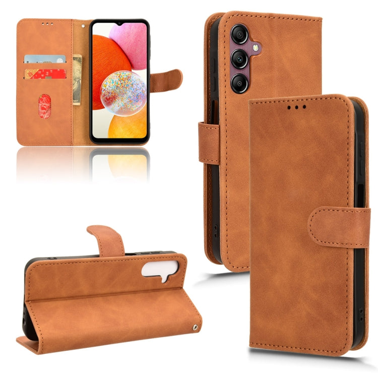 Skin Feel Magnetic Flip Leather Phone Case, For Samsung Galaxy M55 5G, For Samsung Galaxy M15 5G, For Samsung Galaxy Xcover 7, For Samsung Galaxy A55 5G, For Samsung Galaxy A35 5G, For Samsung Galaxy S24 Ultra 5G, For Samsung Galaxy S24+ 5G            ...
