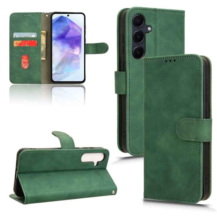 Skin Feel Magnetic Flip Leather Phone Case, For Samsung Galaxy M55 5G, For Samsung Galaxy M15 5G, For Samsung Galaxy Xcover 7, For Samsung Galaxy A55 5G, For Samsung Galaxy A35 5G, For Samsung Galaxy S24 Ultra 5G, For Samsung Galaxy S24+ 5G            ...