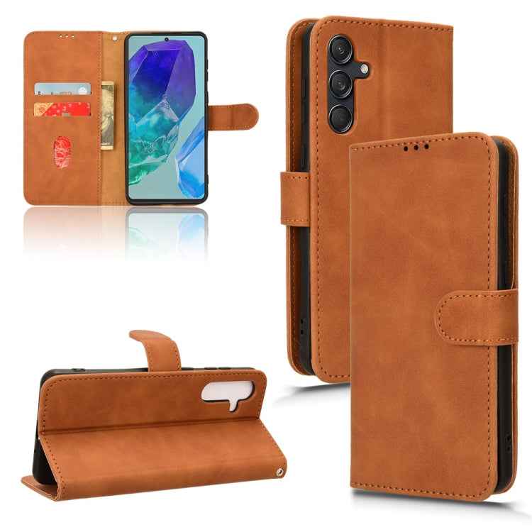 Skin Feel Magnetic Flip Leather Phone Case, For Samsung Galaxy M55 5G, For Samsung Galaxy M15 5G, For Samsung Galaxy Xcover 7, For Samsung Galaxy A55 5G, For Samsung Galaxy A35 5G, For Samsung Galaxy S24 Ultra 5G, For Samsung Galaxy S24+ 5G            ...