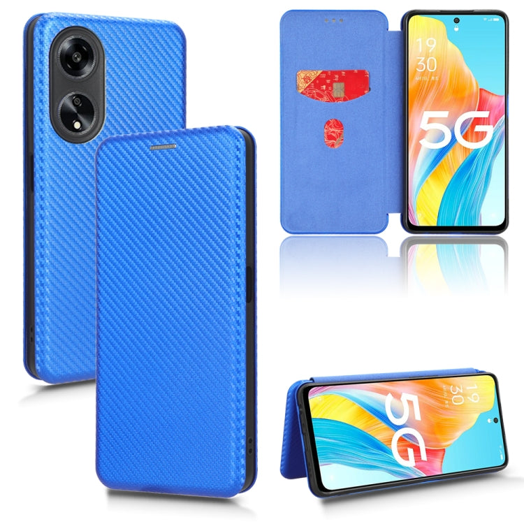 Carbon Fiber Texture Flip Leather Phone Case, For OPPO A78 4G, For OPPO A1 5G, For OPPO Find X8 Pro, For OPPO A79 5G