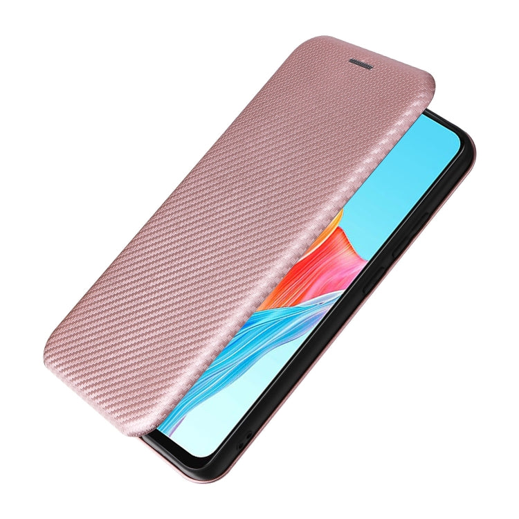 Carbon Fiber Texture Flip Leather Phone Case, For OPPO A78 4G, For OPPO A1 5G, For OPPO Find X8 Pro, For OPPO A79 5G