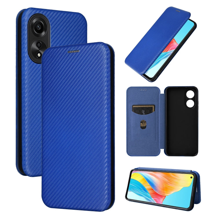 Carbon Fiber Texture Flip Leather Phone Case, For OPPO A78 4G, For OPPO A1 5G, For OPPO Find X8 Pro, For OPPO A79 5G