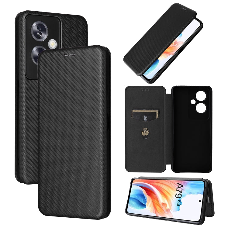 Carbon Fiber Texture Flip Leather Phone Case, For OPPO A78 4G, For OPPO A1 5G, For OPPO Find X8 Pro, For OPPO A79 5G