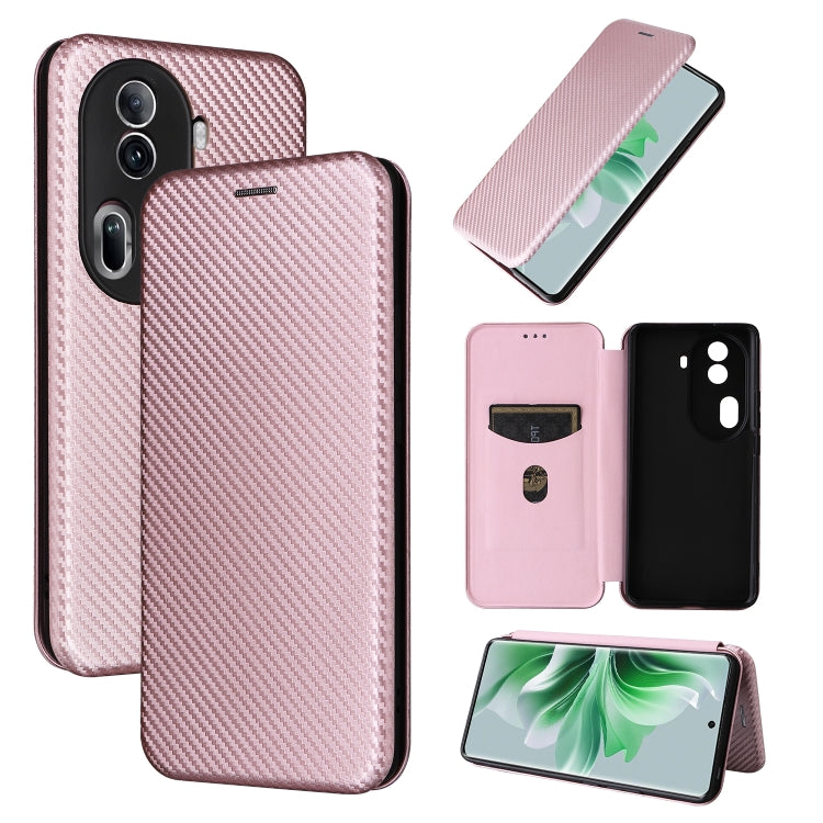 Carbon Fiber Texture Flip Leather Phone Case, For OPPO Reno11 F 5G, For OPPO Reno11 Pro Global, For OPPO Find X7 Ultra, For OPPO A38 4G Global, For OPPO A78 4G, For OPPO A1 5G, For OPPO Find X8 Pro, For OPPO A79 5G