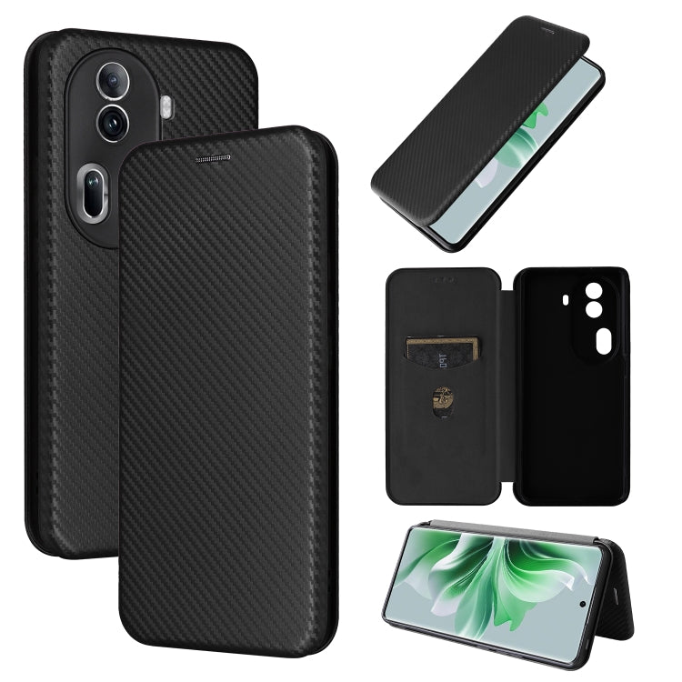 Carbon Fiber Texture Flip Leather Phone Case, For OPPO Find X8, For OPPO A3x 5G India, For OPPO Reno12 F 5G / 4G, For OPPO Reno11 PJH110, For OPPO Reno12 Pro 5G Global, For OPPO Reno12 5G Global, For OPPO A3 Pro Global, For OPPO Reno11 F 5G            ...