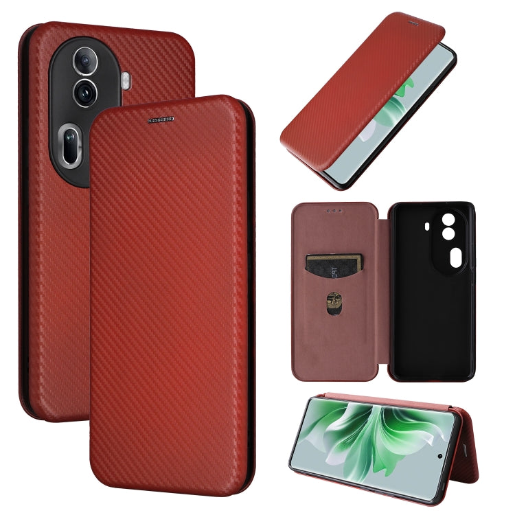 Carbon Fiber Texture Flip Leather Phone Case, For OPPO Reno11 F 5G, For OPPO Reno11 Pro Global, For OPPO Find X7 Ultra, For OPPO A38 4G Global, For OPPO A78 4G, For OPPO A1 5G, For OPPO Find X8 Pro, For OPPO A79 5G