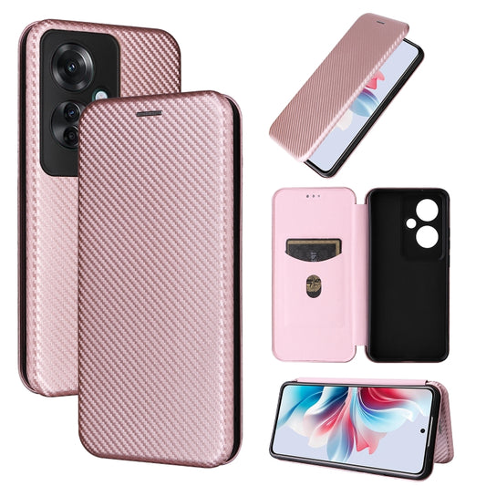 Carbon Fiber Texture Flip Leather Phone Case, For OPPO Reno11 F 5G, For OPPO Reno11 Pro Global, For OPPO Find X7 Ultra, For OPPO A38 4G Global, For OPPO A78 4G, For OPPO A1 5G, For OPPO Find X8 Pro, For OPPO A79 5G