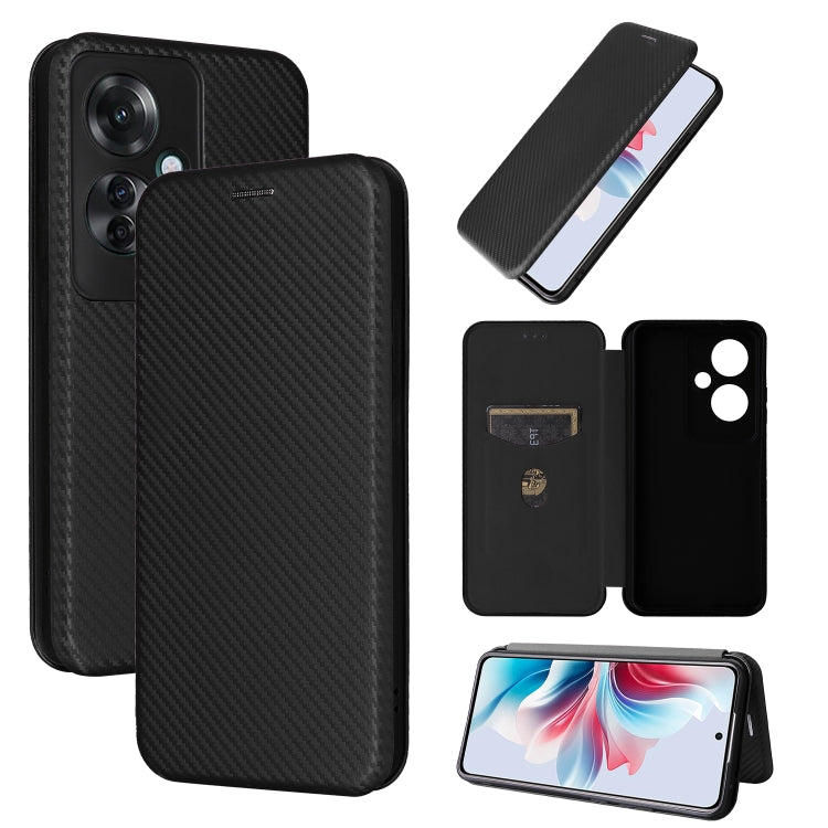 Carbon Fiber Texture Flip Leather Phone Case, For OPPO Reno11 F 5G, For OPPO Reno11 Pro Global, For OPPO Find X7 Ultra, For OPPO A38 4G Global, For OPPO A78 4G, For OPPO A1 5G, For OPPO Find X8 Pro, For OPPO A79 5G