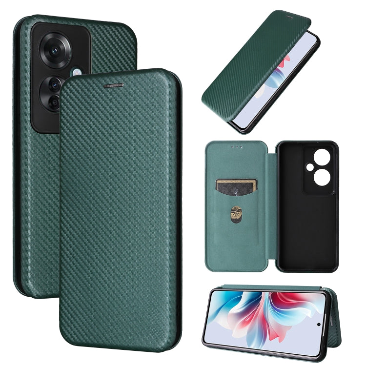 Carbon Fiber Texture Flip Leather Phone Case, For OPPO Reno11 F 5G, For OPPO Reno11 Pro Global, For OPPO Find X7 Ultra, For OPPO A38 4G Global, For OPPO A78 4G, For OPPO A1 5G, For OPPO Find X8 Pro, For OPPO A79 5G