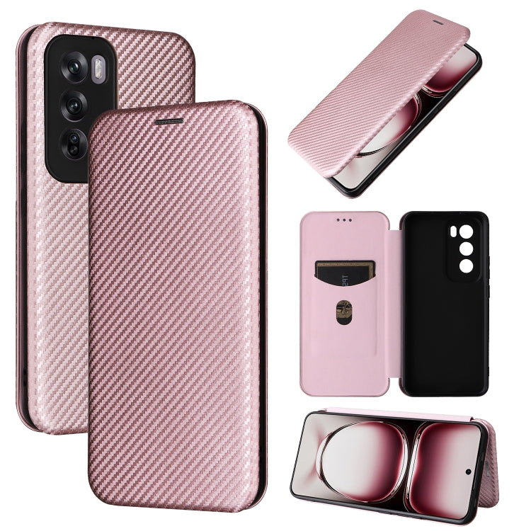 Carbon Fiber Texture Flip Leather Phone Case, For OPPO Find X8, For OPPO A3x 5G India, For OPPO Reno12 F 5G / 4G, For OPPO Reno11 PJH110, For OPPO Reno12 Pro 5G Global, For OPPO Reno12 5G Global, For OPPO A3 Pro Global, For OPPO Reno11 F 5G            ...