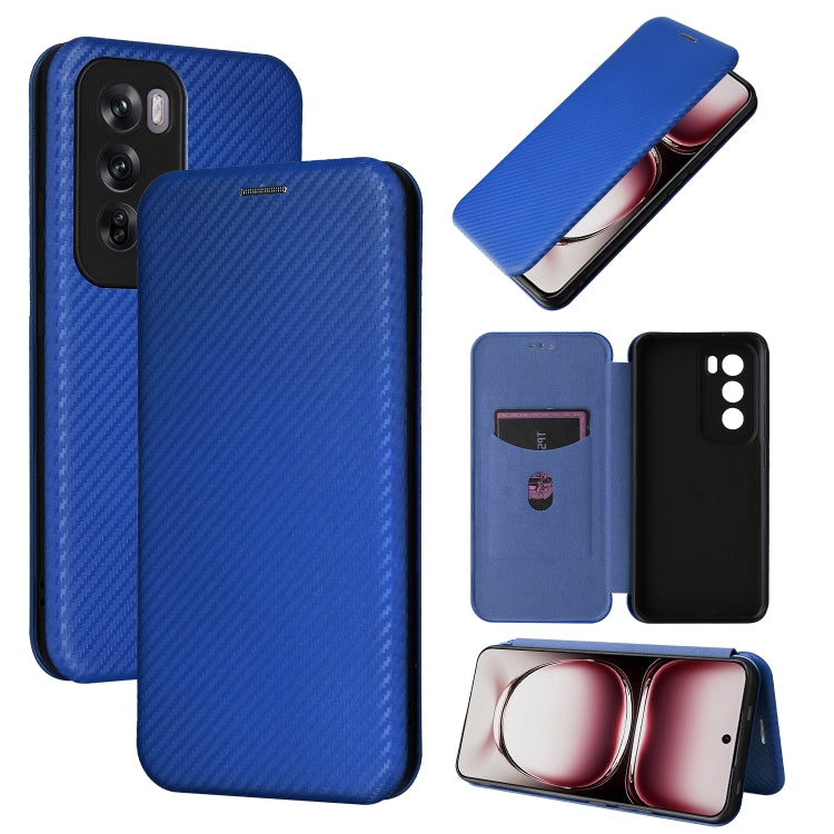 Carbon Fiber Texture Flip Leather Phone Case, For OPPO Find X8, For OPPO A3x 5G India, For OPPO Reno12 F 5G / 4G, For OPPO Reno11 PJH110, For OPPO Reno12 Pro 5G Global, For OPPO Reno12 5G Global, For OPPO A3 Pro Global, For OPPO Reno11 F 5G            ...