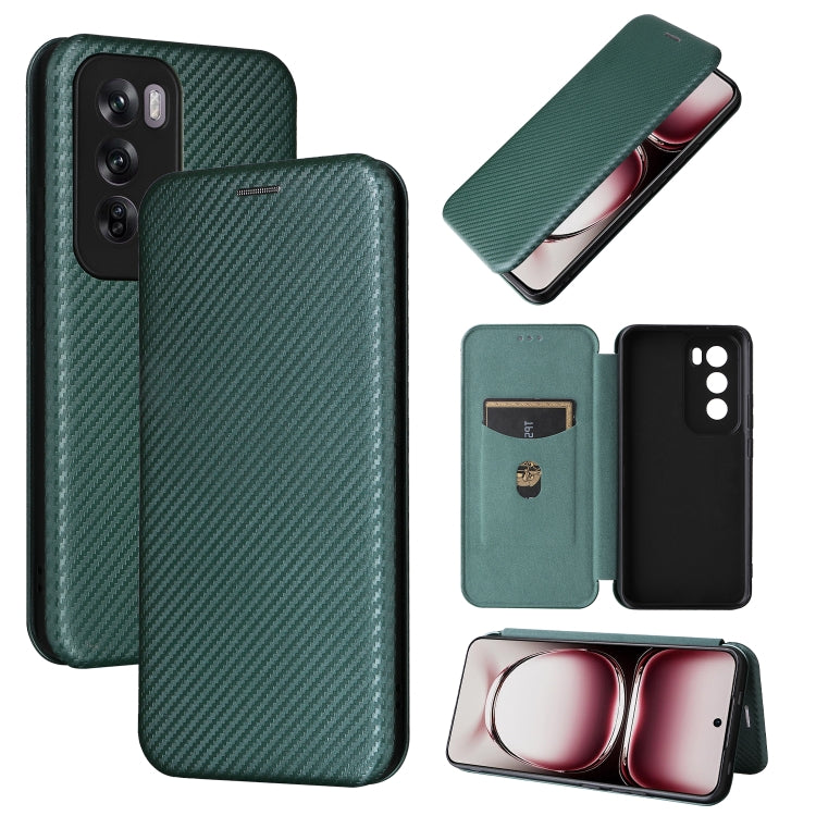 Carbon Fiber Texture Flip Leather Phone Case, For OPPO Find X8, For OPPO A3x 5G India, For OPPO Reno12 F 5G / 4G, For OPPO Reno11 PJH110, For OPPO Reno12 Pro 5G Global, For OPPO Reno12 5G Global, For OPPO A3 Pro Global, For OPPO Reno11 F 5G            ...
