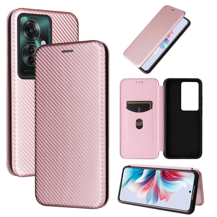 Carbon Fiber Texture Flip Leather Phone Case, For OPPO Find X8, For OPPO A3x 5G India, For OPPO Reno12 F 5G / 4G, For OPPO Reno11 PJH110, For OPPO Reno12 Pro 5G Global, For OPPO Reno12 5G Global, For OPPO A3 Pro Global, For OPPO Reno11 F 5G            ...