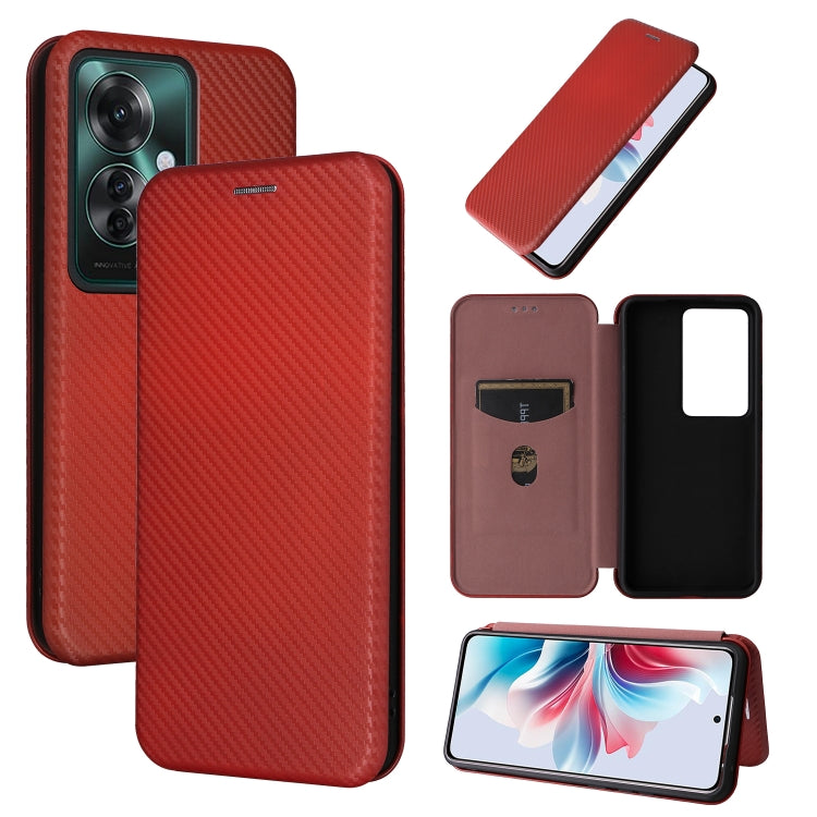 Carbon Fiber Texture Flip Leather Phone Case, For OPPO Find X8, For OPPO A3x 5G India, For OPPO Reno12 F 5G / 4G, For OPPO Reno11 PJH110, For OPPO Reno12 Pro 5G Global, For OPPO Reno12 5G Global, For OPPO A3 Pro Global, For OPPO Reno11 F 5G            ...