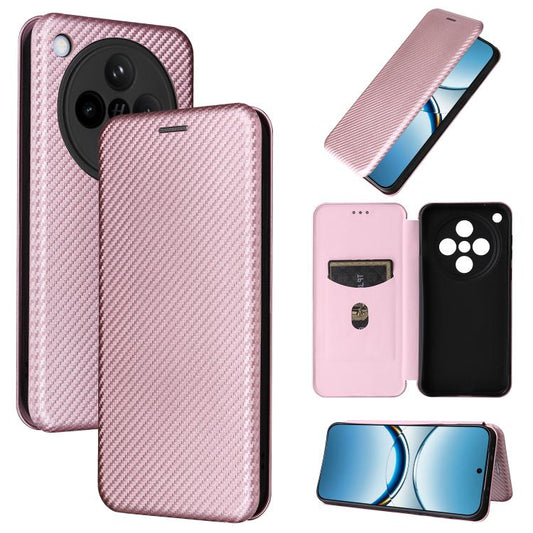 Carbon Fiber Texture Flip Leather Phone Case, For OPPO Find X8, For OPPO A3x 5G India, For OPPO Reno12 F 5G / 4G, For OPPO Reno11 PJH110, For OPPO Reno12 Pro 5G Global, For OPPO Reno12 5G Global, For OPPO A3 Pro Global, For OPPO Reno11 F 5G            ...