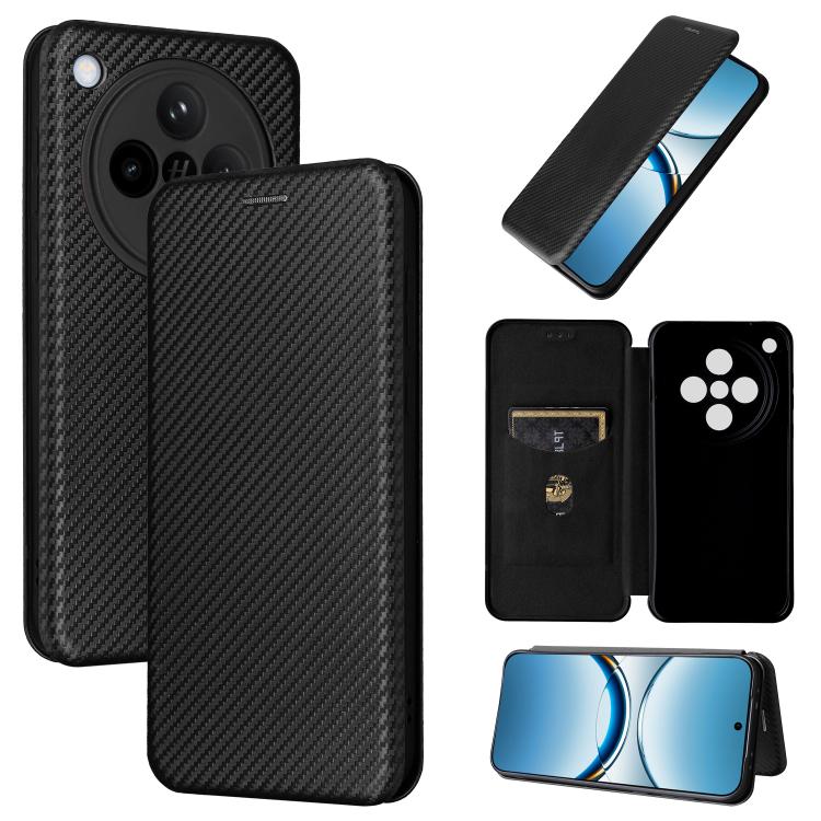 Carbon Fiber Texture Flip Leather Phone Case, For OPPO Reno13 5G Global, For OPPO Reno13 F 5G, For OPPO Find X8, For OPPO A3x 5G India, For OPPO Reno12 F 5G / 4G, For OPPO Reno11 PJH110, For OPPO Reno12 Pro 5G Global, For OPPO Reno12 5G Global         ...