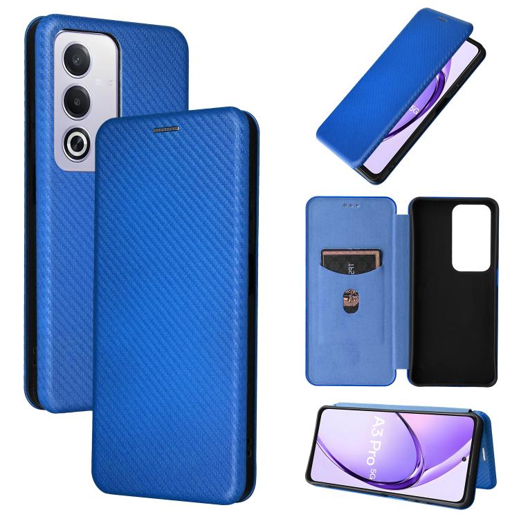 Carbon Fiber Texture Flip Leather Phone Case, For OPPO Find X8, For OPPO A3x 5G India, For OPPO Reno12 F 5G / 4G, For OPPO Reno11 PJH110, For OPPO Reno12 Pro 5G Global, For OPPO Reno12 5G Global, For OPPO A3 Pro Global, For OPPO Reno11 F 5G            ...