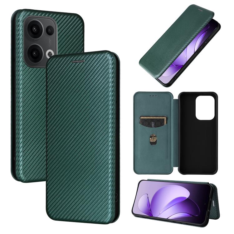 Carbon Fiber Texture Flip Leather Phone Case, For OPPO Reno13 5G Global, For OPPO Reno13 F 5G, For OPPO Find X8, For OPPO A3x 5G India, For OPPO Reno12 F 5G / 4G, For OPPO Reno11 PJH110, For OPPO Reno12 Pro 5G Global, For OPPO Reno12 5G Global         ...
