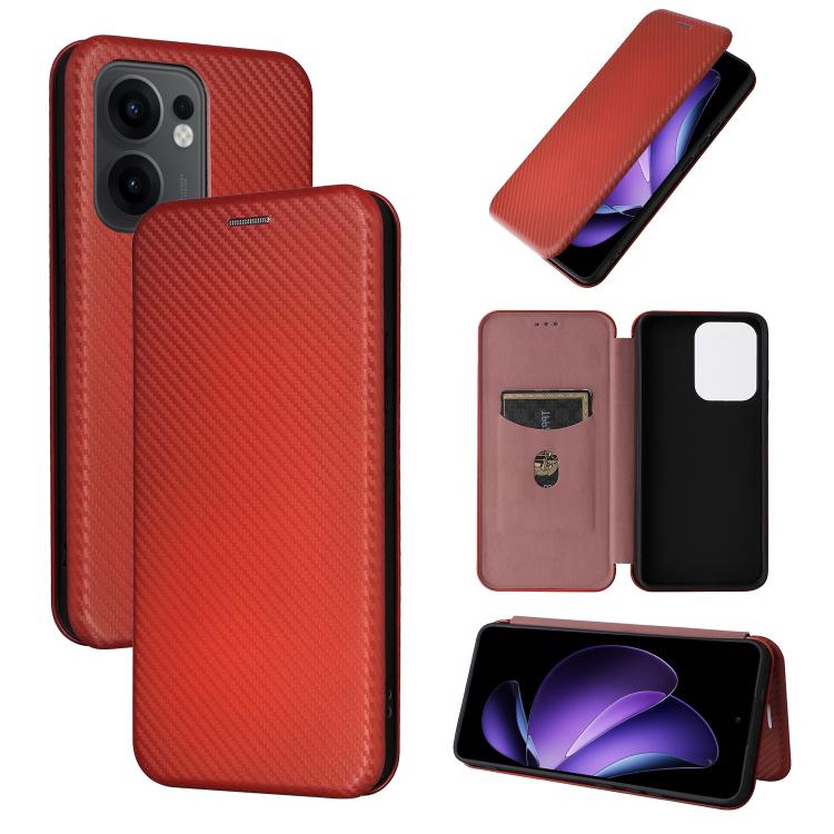Carbon Fiber Texture Flip Leather Phone Case, For OPPO Reno13 5G Global, For OPPO Reno13 F 5G, For OPPO Find X8, For OPPO A3x 5G India, For OPPO Reno12 F 5G / 4G, For OPPO Reno11 PJH110, For OPPO Reno12 Pro 5G Global, For OPPO Reno12 5G Global         ...