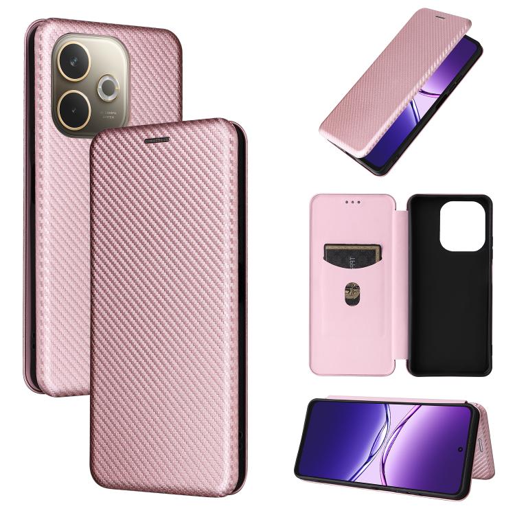 Carbon Fiber Texture Flip Leather Phone Case, For OPPO Reno14 Global / Reno14 F, For OPPO A5 5G / 4G Global, For OPPO Find X8s+ 5G, For OPPO Find X8s 5G, For OPPO Find X8 Ultra 5G, For OPPO F29 5G, For OPPO A5 Pro 5G Global, For OPPO Reno13 5G Global  ...