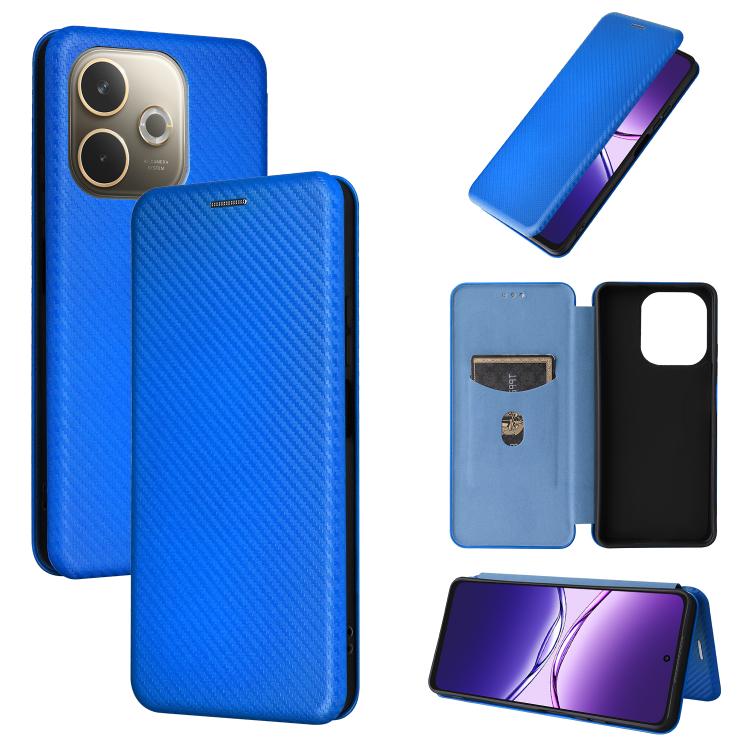Carbon Fiber Texture Flip Leather Phone Case, For OPPO Reno14 Global / Reno14 F, For OPPO A5 5G / 4G Global, For OPPO Find X8s+ 5G, For OPPO Find X8s 5G, For OPPO Find X8 Ultra 5G, For OPPO F29 5G, For OPPO A5 Pro 5G Global, For OPPO Reno13 5G Global  ...