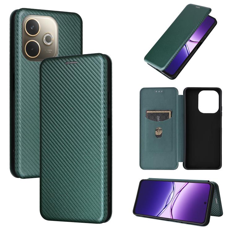 Carbon Fiber Texture Flip Leather Phone Case, For OPPO Reno14 Global / Reno14 F, For OPPO A5 5G / 4G Global, For OPPO Find X8s+ 5G, For OPPO Find X8s 5G, For OPPO Find X8 Ultra 5G, For OPPO F29 5G, For OPPO A5 Pro 5G Global, For OPPO Reno13 5G Global  ...