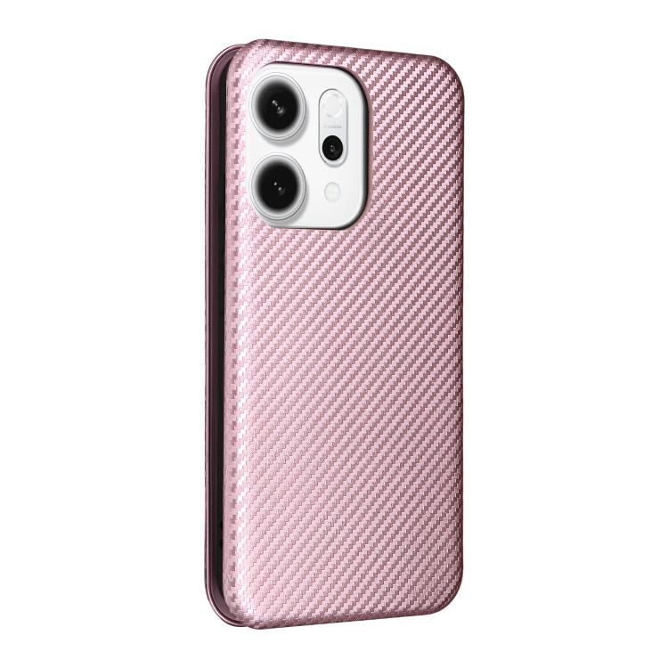 Carbon Fiber Texture Flip Leather Phone Case, For OPPO Reno14 Global / Reno14 F, For OPPO A5 5G / 4G Global, For OPPO Find X8s+ 5G, For OPPO Find X8s 5G, For OPPO Find X8 Ultra 5G, For OPPO F29 5G, For OPPO A5 Pro 5G Global, For OPPO Reno13 5G Global  ...