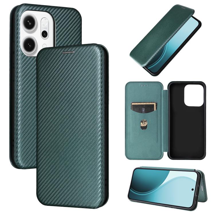 Carbon Fiber Texture Flip Leather Phone Case, For OPPO A6 Pro 5G Global, For OPPO Find X9 Pro, For OPPO Reno14 Global / Reno14 F, For OPPO A5 5G / 4G Global, For OPPO Find X8s+ 5G, For OPPO Find X8s 5G, For OPPO Find X8 Ultra 5G, For OPPO F29 5G       ...