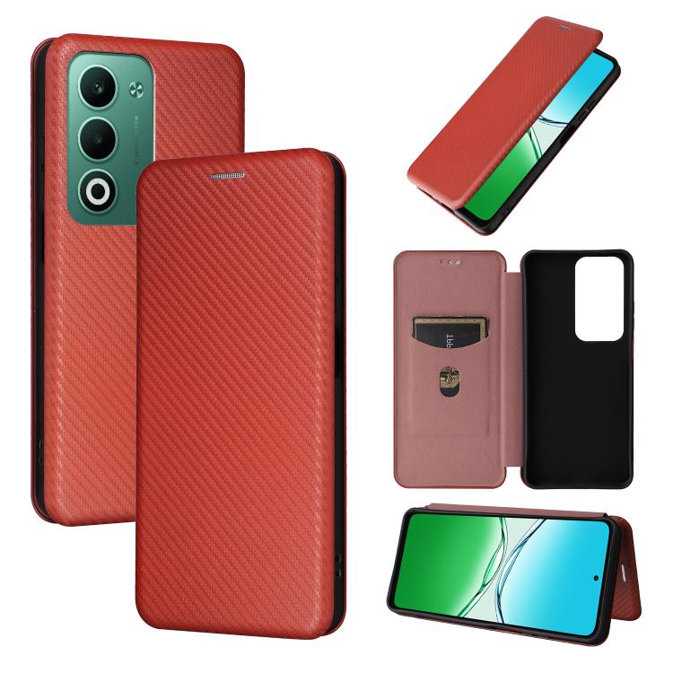 Carbon Fiber Texture Flip Leather Phone Case, For OPPO Reno14 Global / Reno14 F, For OPPO A5 5G / 4G Global, For OPPO Find X8s+ 5G, For OPPO Find X8s 5G, For OPPO Find X8 Ultra 5G, For OPPO F29 5G, For OPPO A5 Pro 5G Global, For OPPO Reno13 5G Global  ...