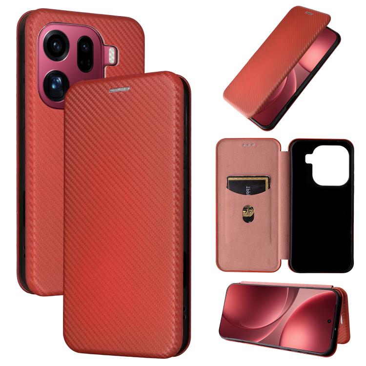 Carbon Fiber Texture Flip Leather Phone Case, For OPPO A6 Pro 5G Global, For OPPO Find X9 Pro, For OPPO Reno14 Global / Reno14 F, For OPPO A5 5G / 4G Global, For OPPO Find X8s+ 5G, For OPPO Find X8s 5G, For OPPO Find X8 Ultra 5G, For OPPO F29 5G       ...