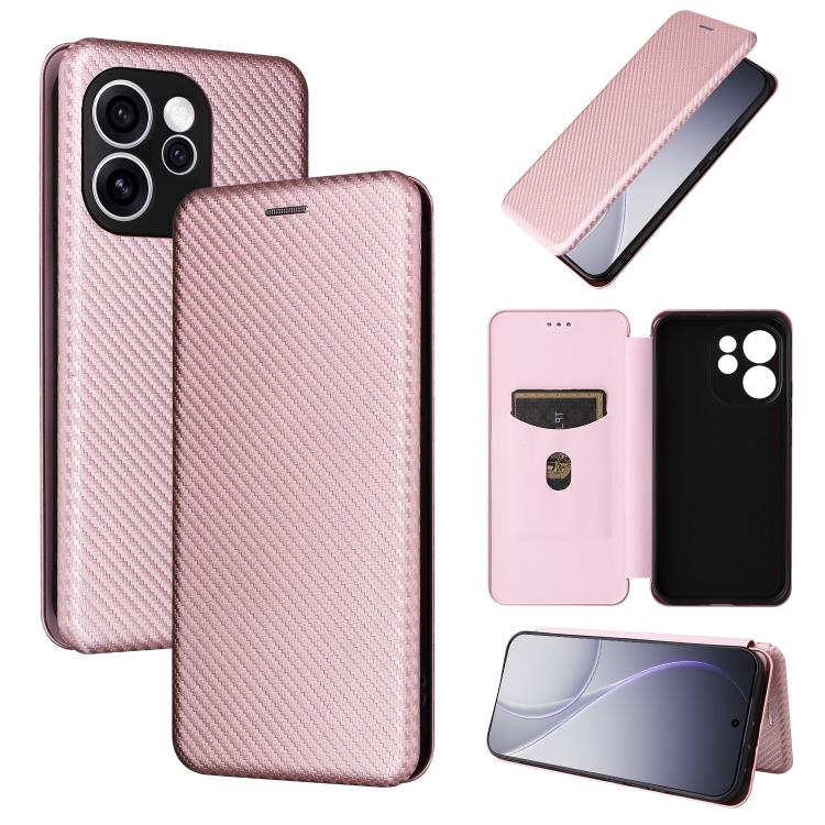 Carbon Fiber Texture Flip Leather Phone Case, For OPPO Reno15 A 5G, For OPPO Find X9 Ultra, For OPPO Reno15 F 5G, For OPPO Reno15 Pro Max 5G Global, For OPPO A6x 5G / 4G, For OPPO Reno15 5G Global, For OPPO Find X9, For OPPO A6 Pro 5G Global           ...