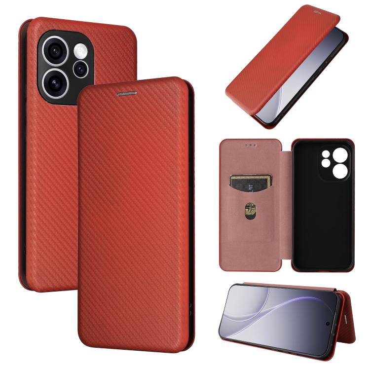 Carbon Fiber Texture Flip Leather Phone Case, For OPPO Reno15 A 5G, For OPPO Find X9 Ultra, For OPPO Reno15 F 5G, For OPPO Reno15 Pro Max 5G Global, For OPPO A6x 5G / 4G, For OPPO Reno15 5G Global, For OPPO Find X9, For OPPO A6 Pro 5G Global           ...