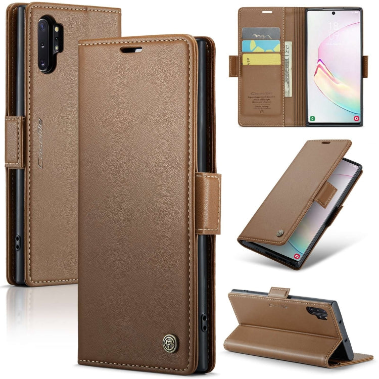 CaseMe 023 Butterfly Buckle Litchi Texture RFID Anti-theft Leather Phone Case, For Samsung Galaxy A70/A70s, For Samsung Galaxy A20/A30/M10s, For Samsung Galaxy A30s / A50s / A50, For Samsung Galaxy Note10+, For Samsung Galaxy A40, For Samsung Galaxy S1...