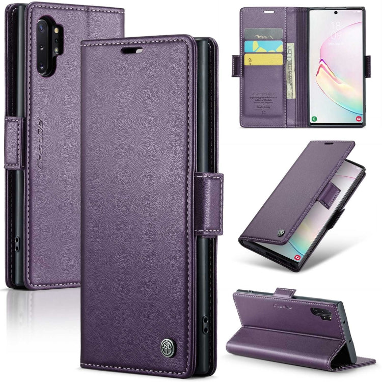 CaseMe 023 Butterfly Buckle Litchi Texture RFID Anti-theft Leather Phone Case, For Samsung Galaxy A70/A70s, For Samsung Galaxy A20/A30/M10s, For Samsung Galaxy A30s / A50s / A50, For Samsung Galaxy Note10+, For Samsung Galaxy A40, For Samsung Galaxy S1...